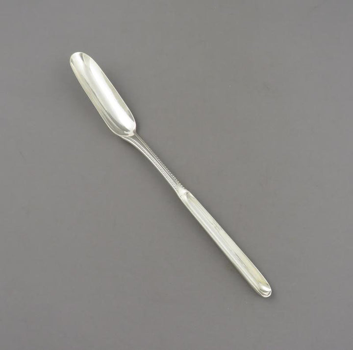George III Silver Marrow Scoop - JH Tee Antiques