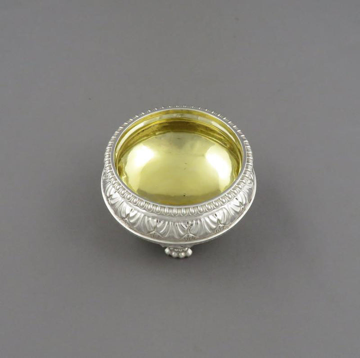 Pair of Benjamin Smith Silver Open Salts - JH Tee Antiques