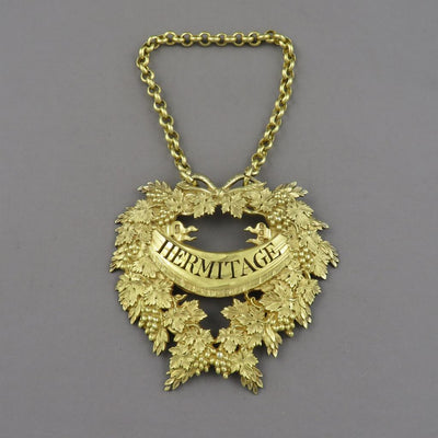 Set of 3 Benjamin Smith Silver Gilt Wine Labels - JH Tee Antiques