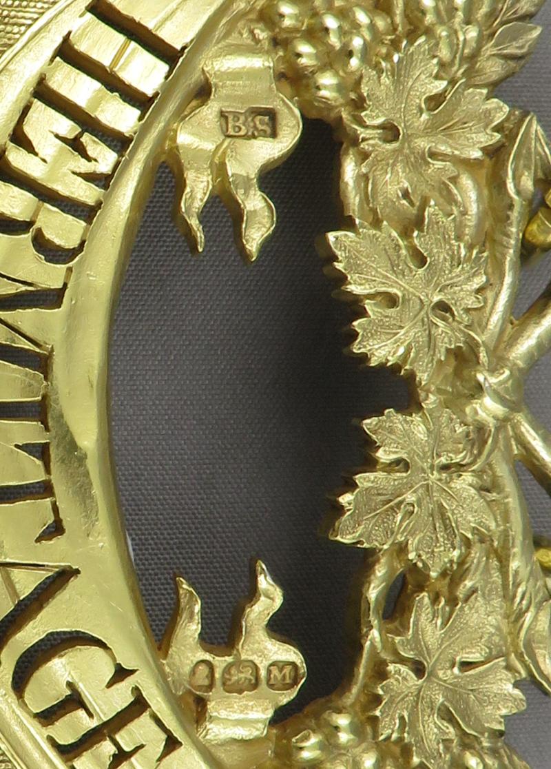 Set of 3 Benjamin Smith Silver Gilt Wine Labels - JH Tee Antiques