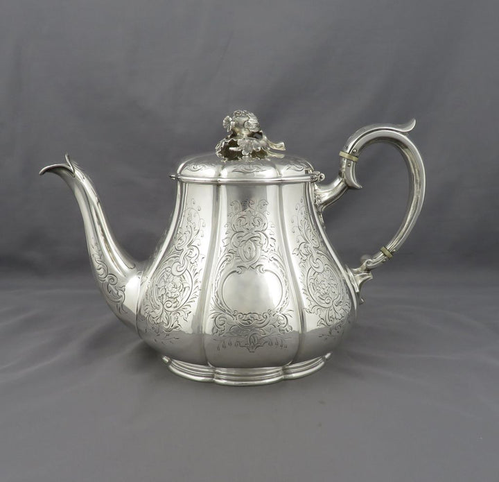 Benjamin Smith Sterling Silver Teapot - JH Tee Antiques
