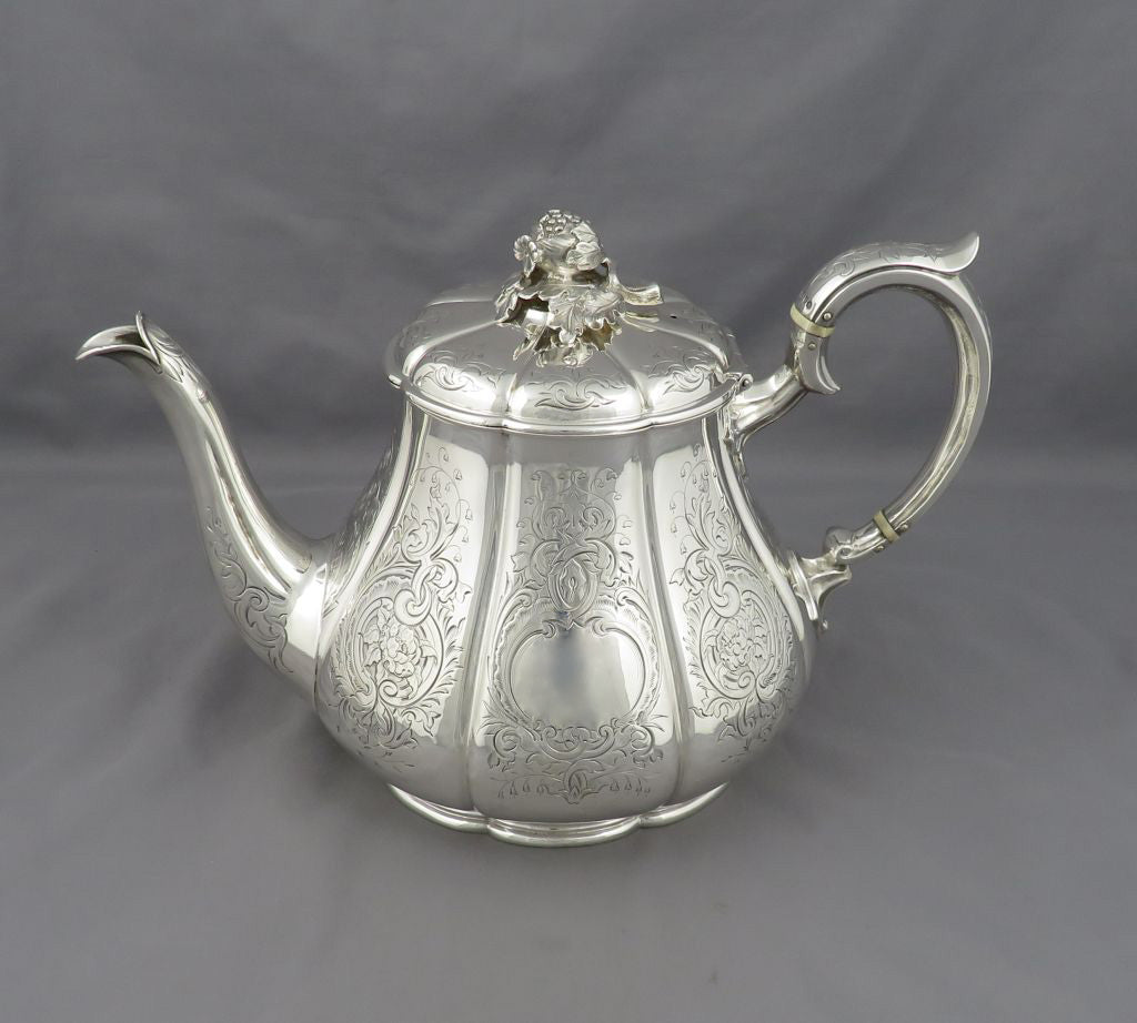 Benjamin Smith Sterling Silver Teapot - JH Tee Antiques