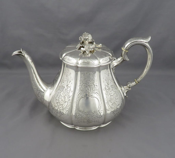 Benjamin Smith Sterling Silver Teapot - JH Tee Antiques
