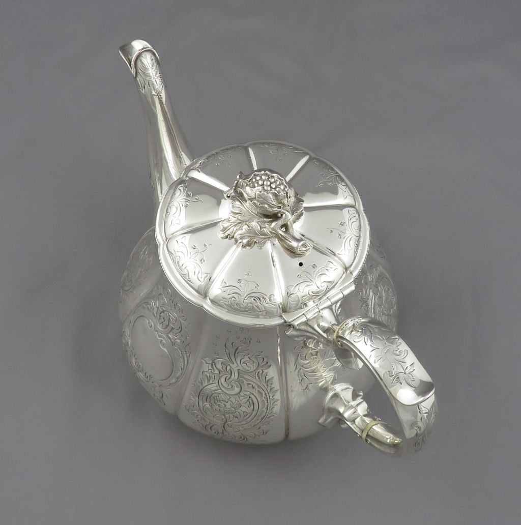 Benjamin Smith Sterling Silver Teapot - JH Tee Antiques