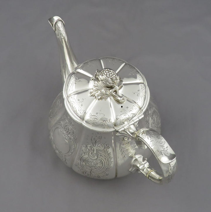 Benjamin Smith Sterling Silver Teapot - JH Tee Antiques