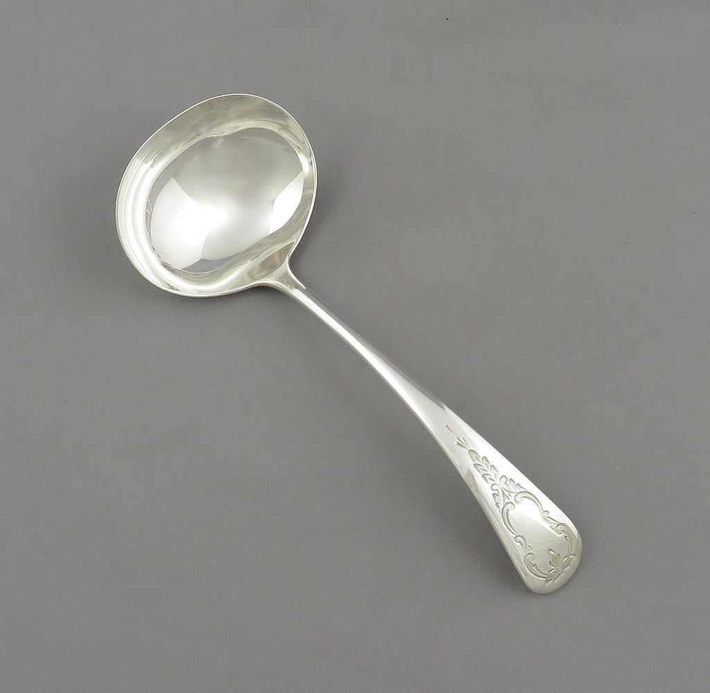Birks Brentwood Pattern Silver Gravy Ladle - JH Tee Antiques