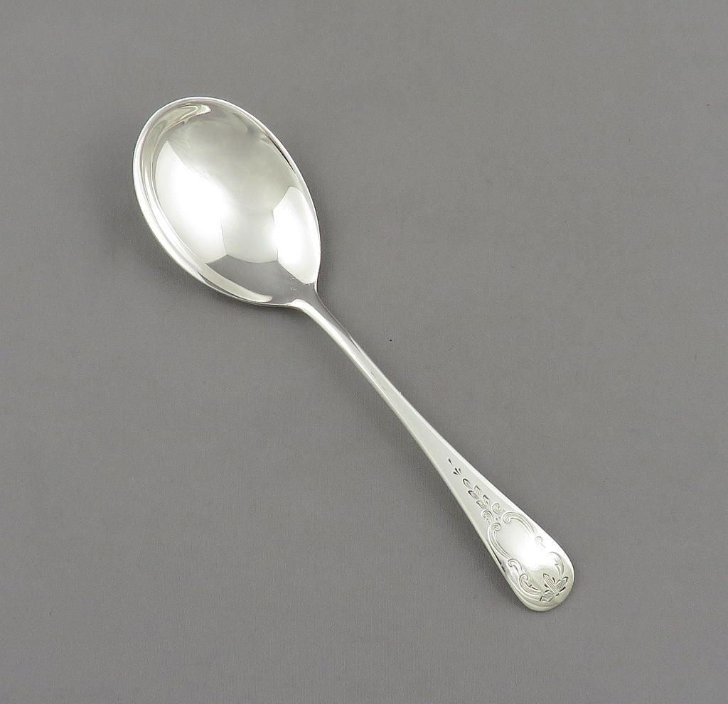Birks Brentwood Pattern Silver Sugar Spoon - JH Tee Antiques