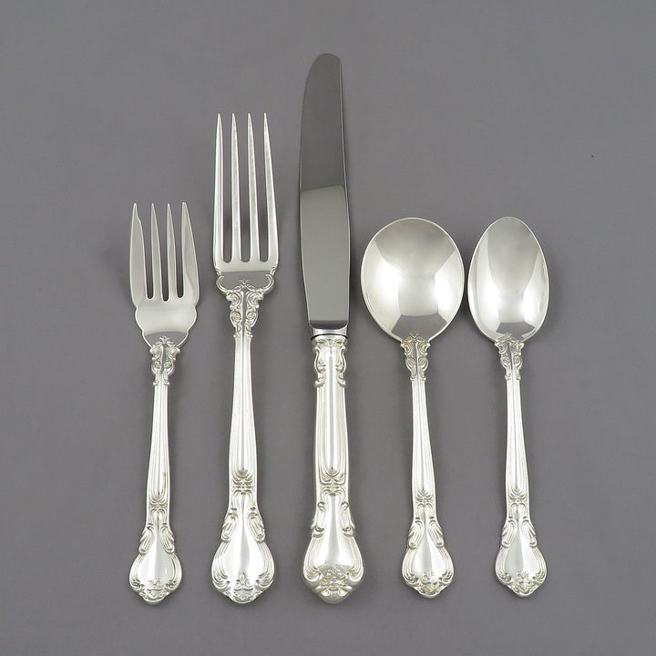 Birks Chantilly Sterling Flatware Set for 8