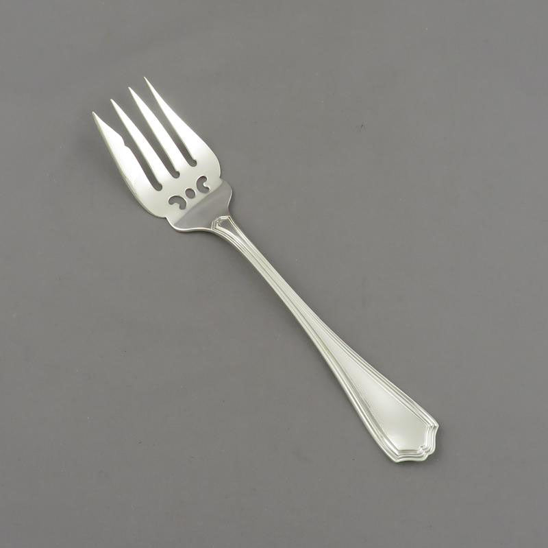 Birks Georgian Plain Sterling Cold Meat Fork - JH Tee Antiques