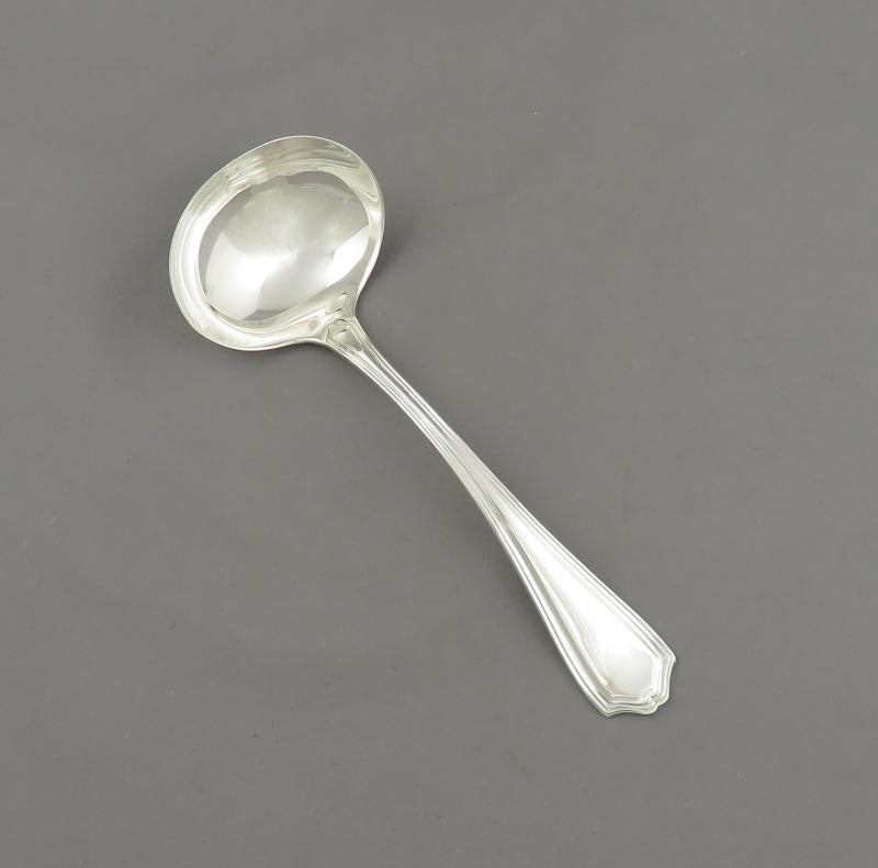 Birks Georgian Plain Silver Gravy Ladle - JH Tee Antiques