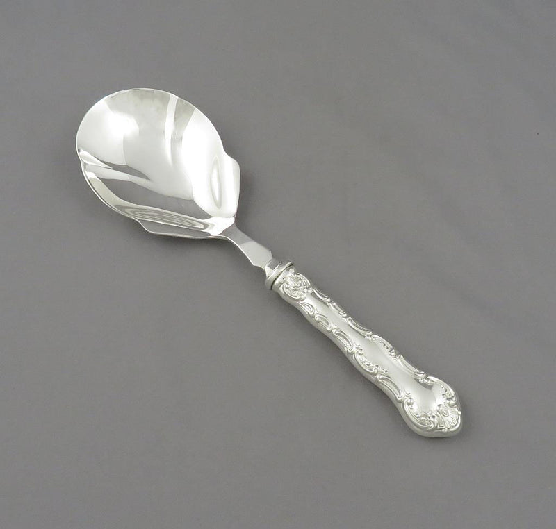 Birks Pompadour Pattern Silver Berry Spoon