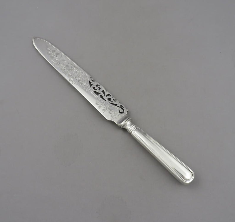 Birks Saxon Silver Cake Knife