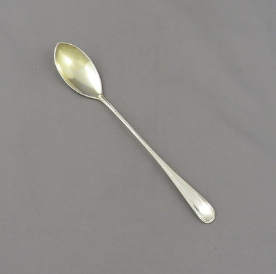 Birks Saxon Pattern Silver Olive Spoon - JH Tee Antiques