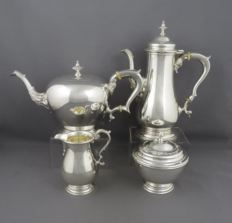 Birks Sterling Silver Tea Set - JH Tee Antiques