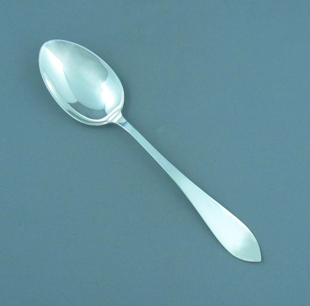 Birks Tudor Plain Pattern Silver Large Teaspoon - JH Tee Antiques