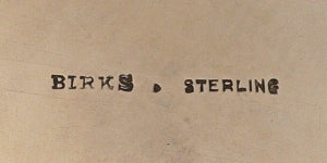 Birks Sterling silver mark with serifs