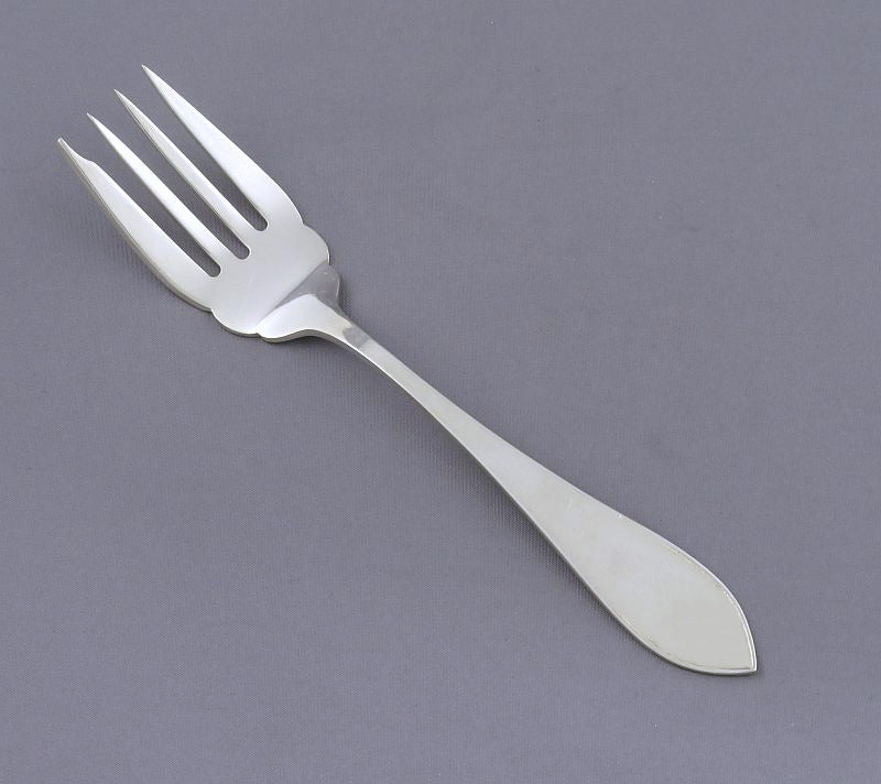 Birks Tudor Plain Sterling Salad Fork - JH Tee Antiques