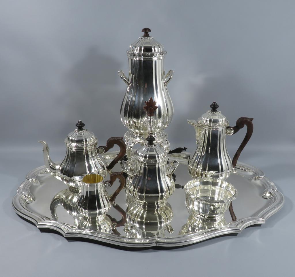 Boin Taburet Silver Tea Service - JH Tee Antiques