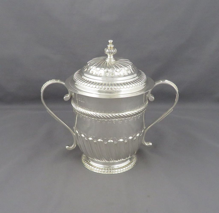 Britannia Standard Silver Cup and Cover - JH Tee Antiques