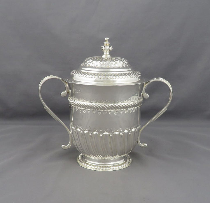 Britannia Standard Silver Cup and Cover - JH Tee Antiques