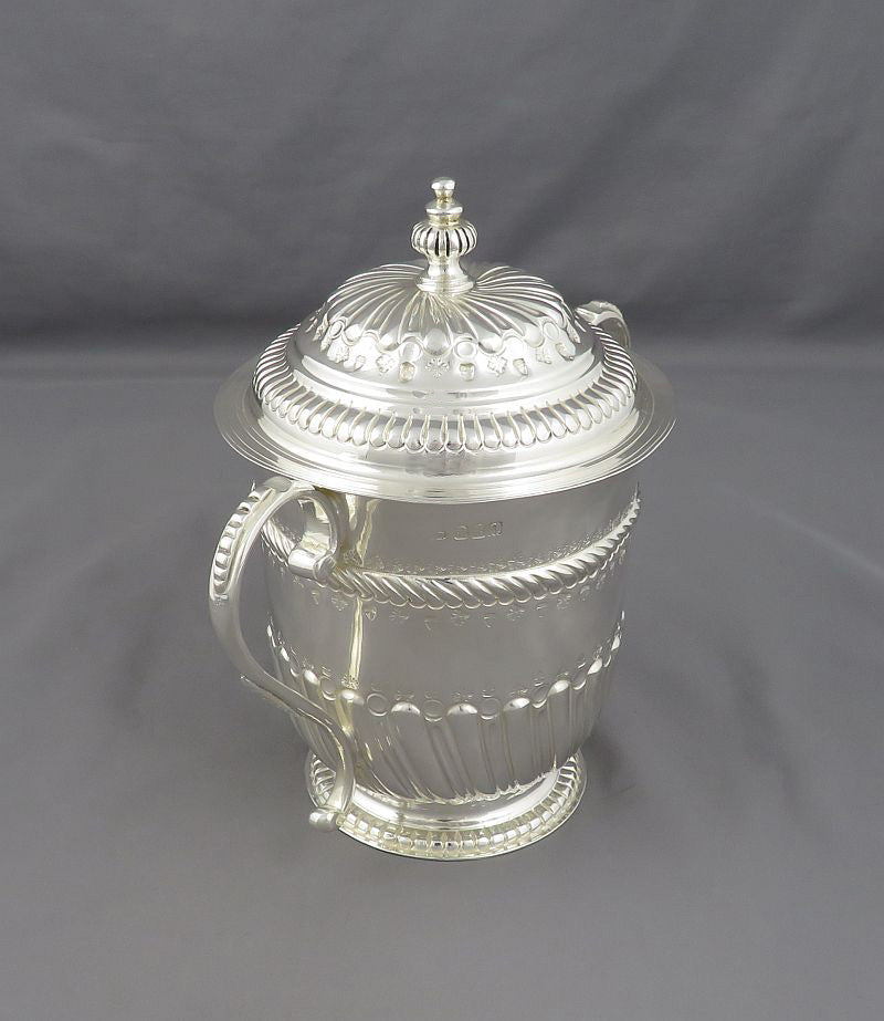 Britannia Standard Silver Cup and Cover - JH Tee Antiques
