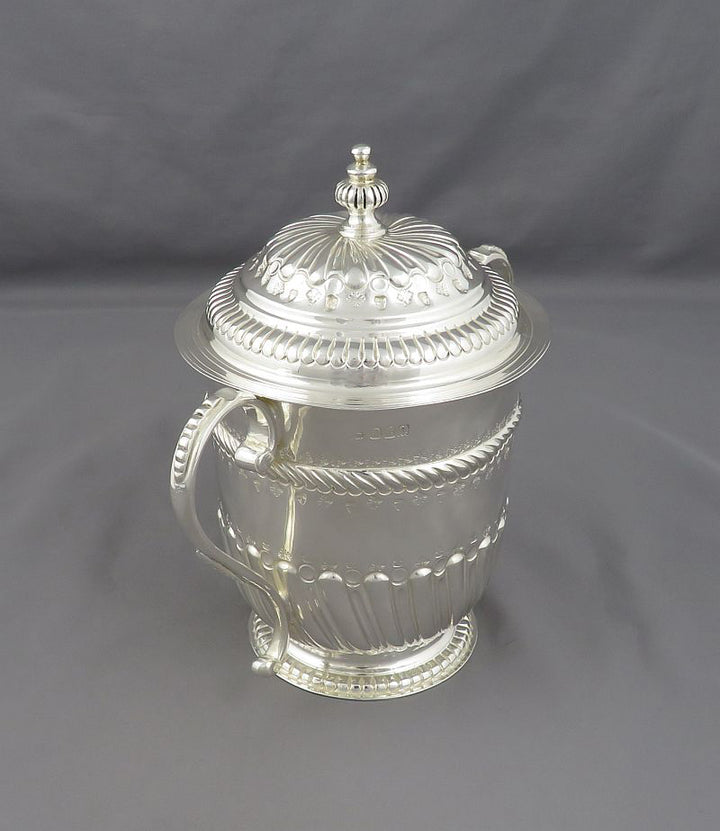 Britannia Standard Silver Cup and Cover - JH Tee Antiques