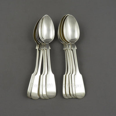 Robert Hendery Sterling Silver Teaspoons - JH Tee Antiques