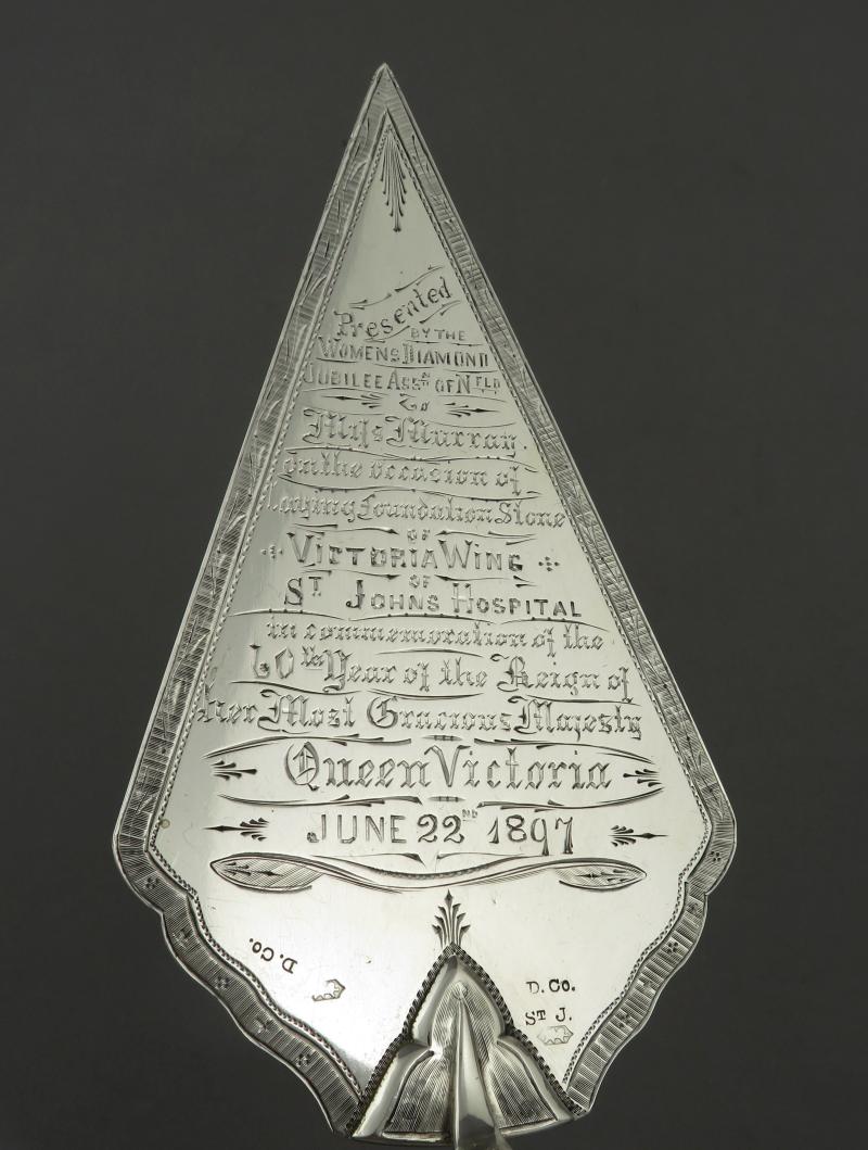 Newfoundland Sterling Silver Trowel - JH Tee Antiques