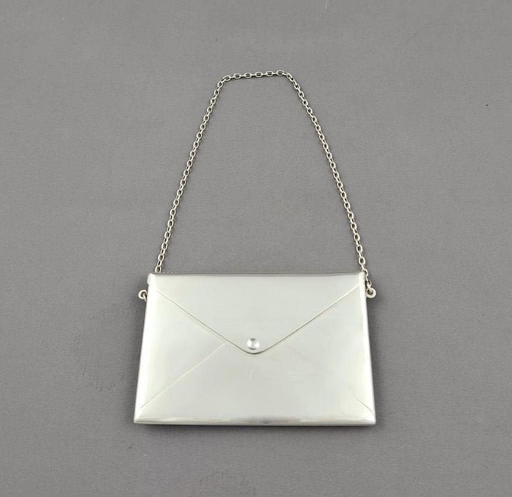 George V Silver Combined Card and Stamp Case - JH Tee Antiques