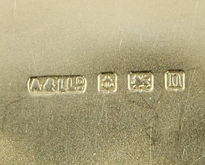 George V Silver Combined Card and Stamp Case