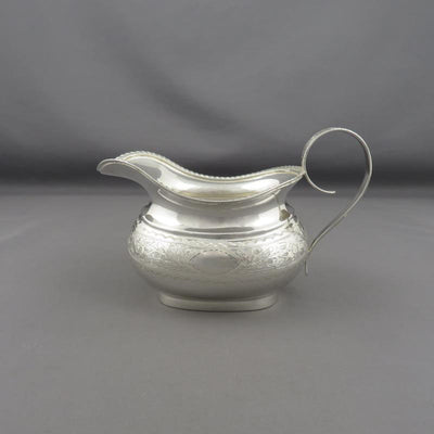 Carmichael Sterling Silver Cream Jug - JH Tee Antiques