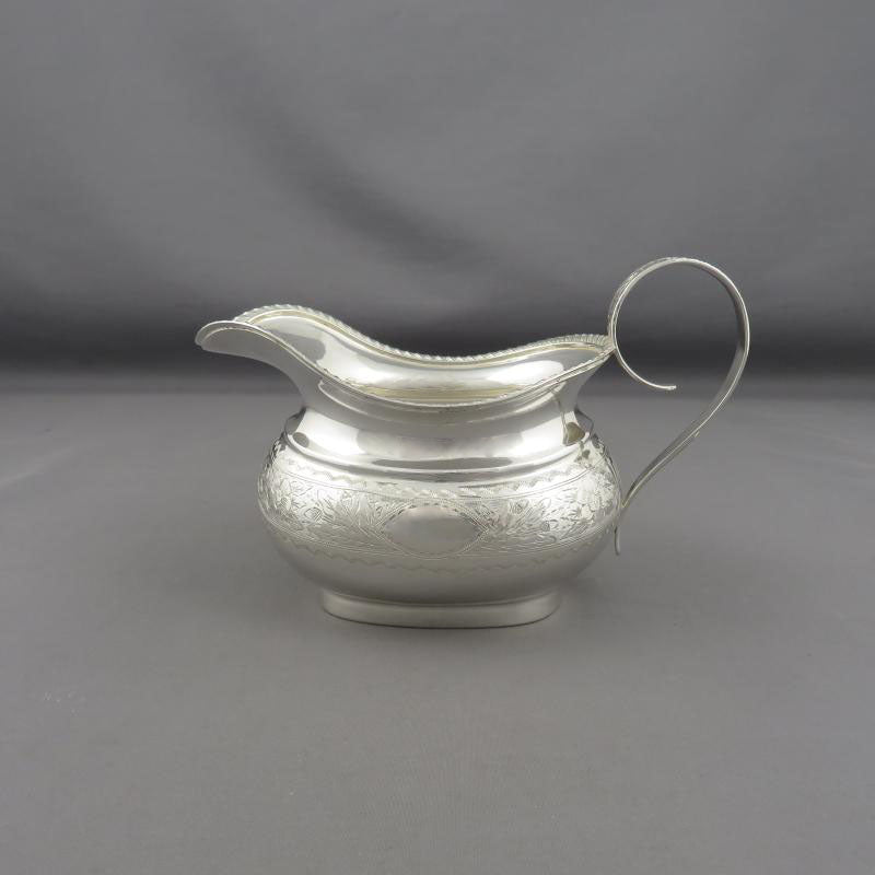 Carmichael Sterling Silver Cream Jug - JH Tee Antiques