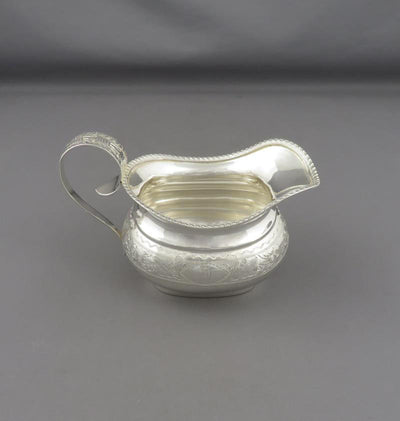 Carmichael Sterling Silver Cream Jug - JH Tee Antiques