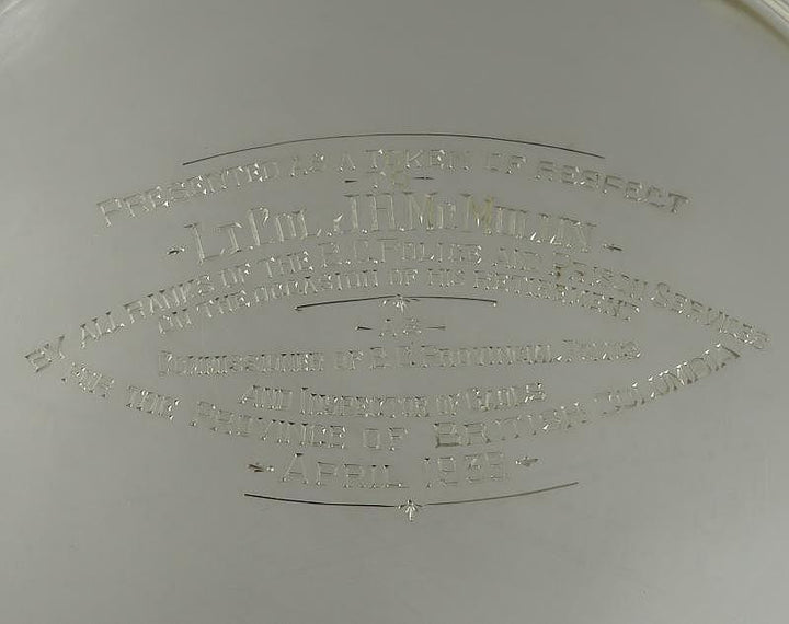 Carmichael Silver Presentation Cup - JH Tee Antiques