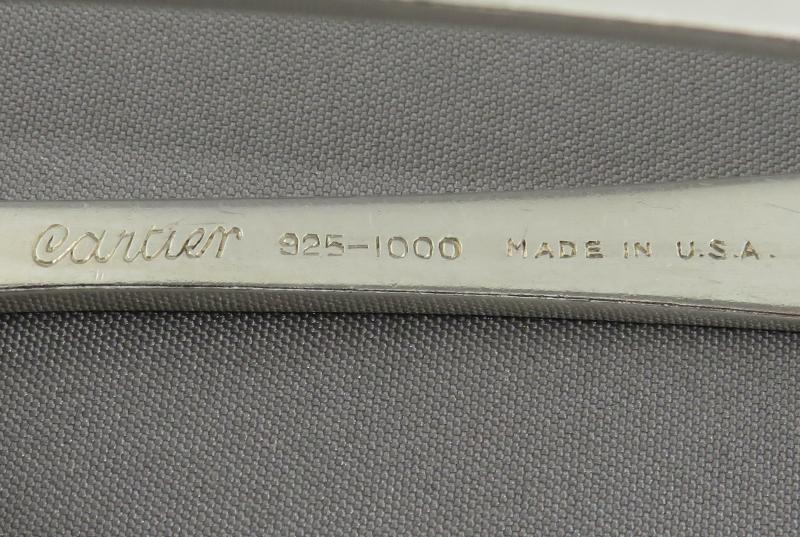12 Cartier Sterling Asparagus Tongs - JH Tee Antiques