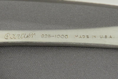12 Cartier Sterling Asparagus Tongs