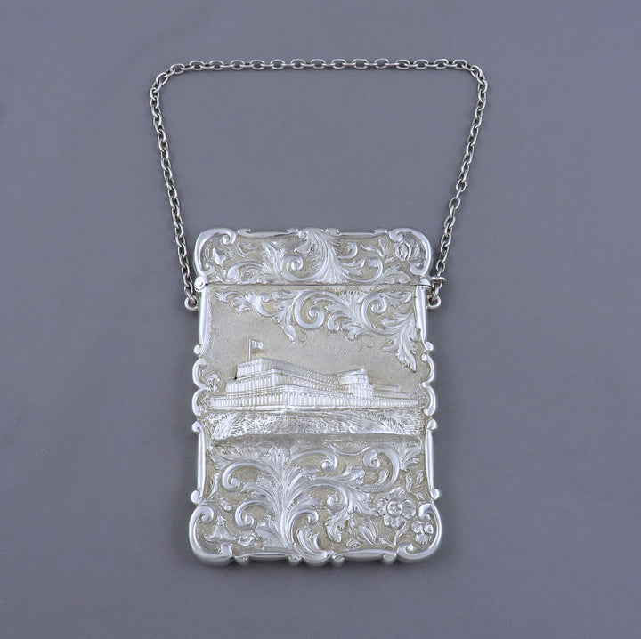 Victorian Castle Top Card Case Crystal Palace