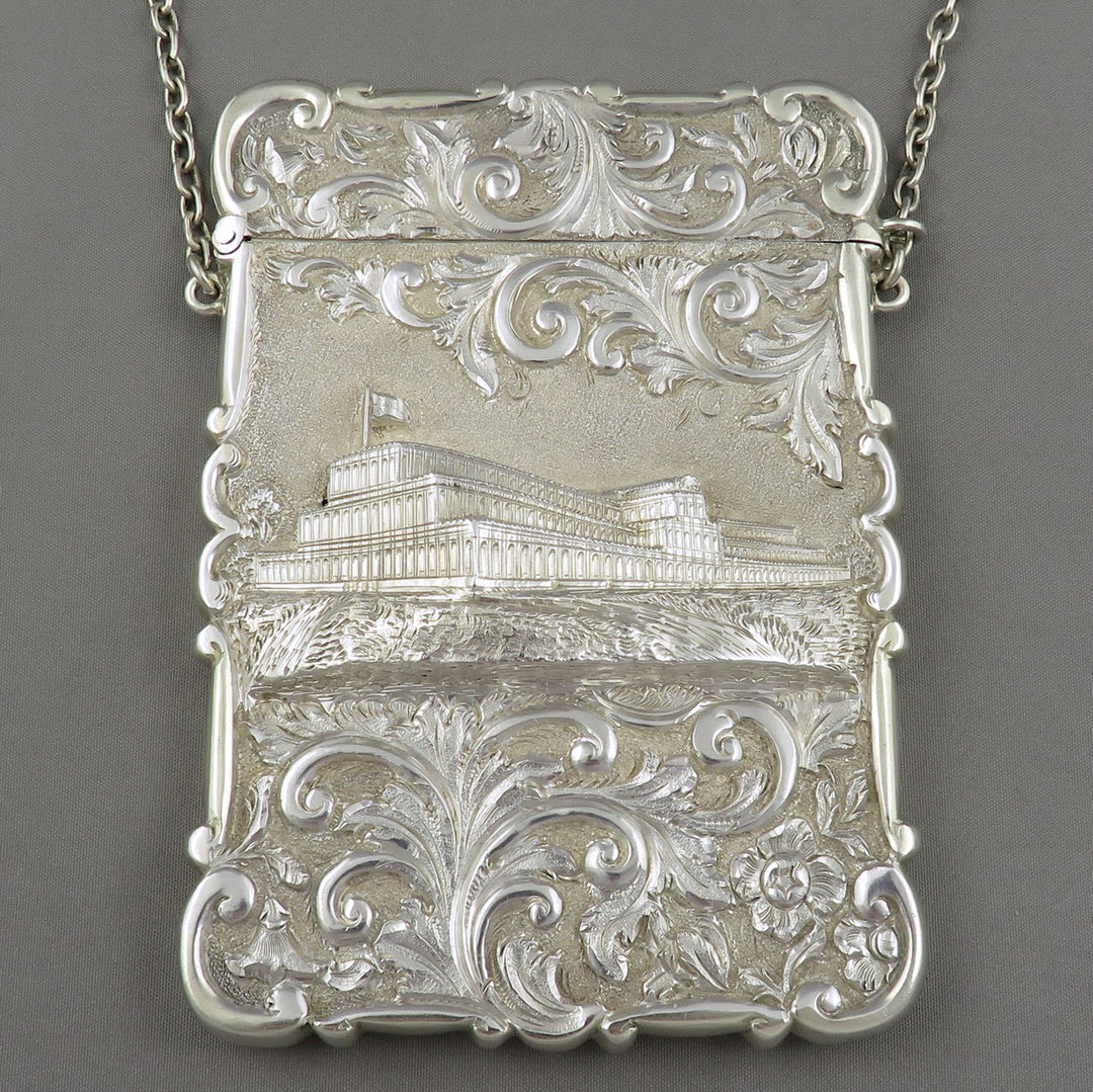 Victorian Castle Top Card Case Crystal Palace