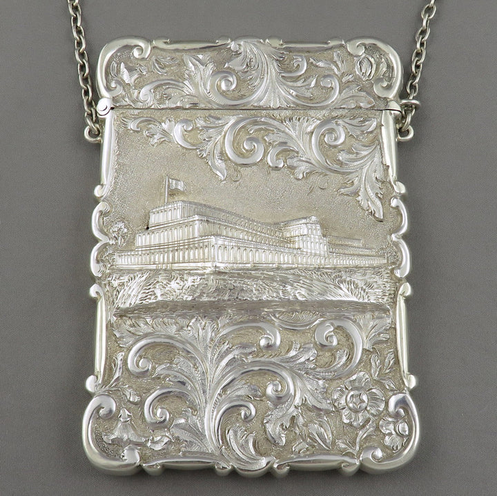 Victorian Castle Top Card Case Crystal Palace