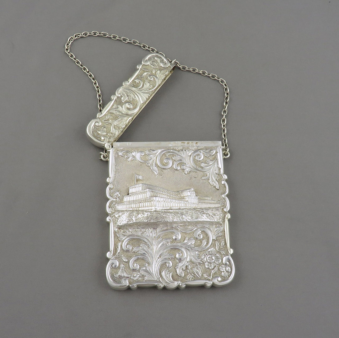 Victorian Castle Top Card Case Crystal Palace