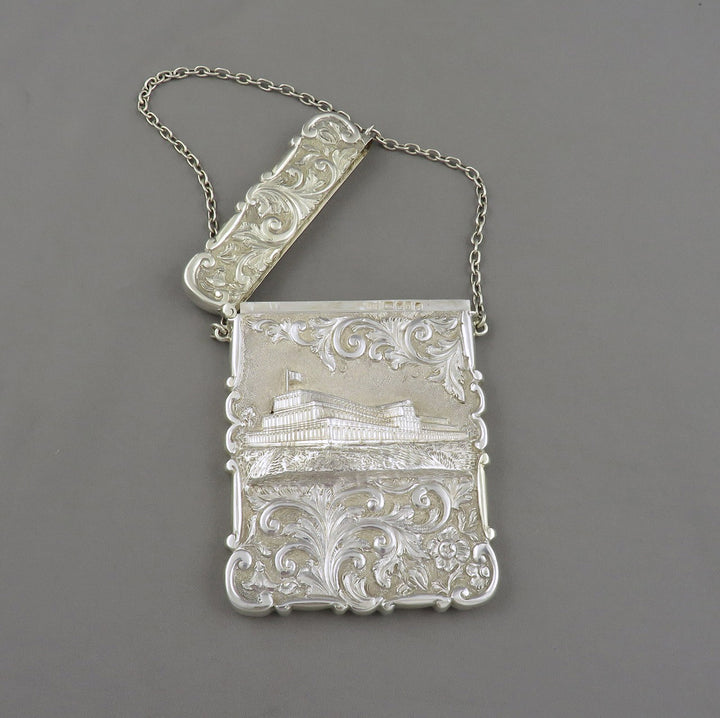 Victorian Castle Top Card Case Crystal Palace