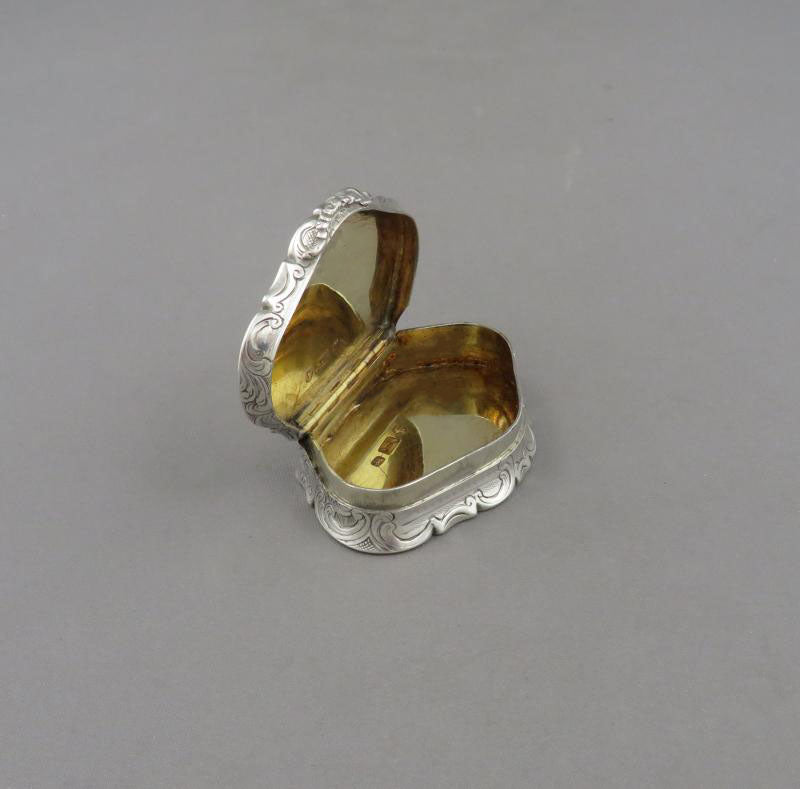 Castle Top Silver Snuff Box