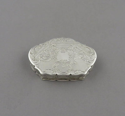 Castle Top Silver Snuff Box