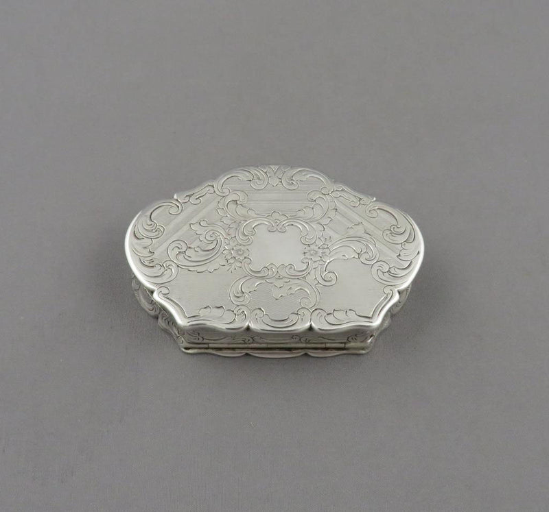 Castle Top Silver Snuff Box