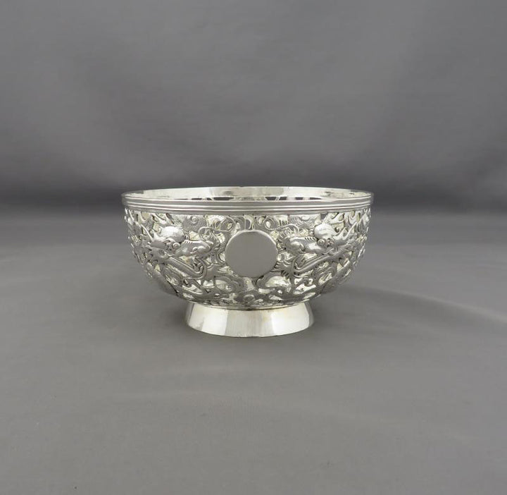 Chinese Export Silver Bowl - JH Tee Antiques