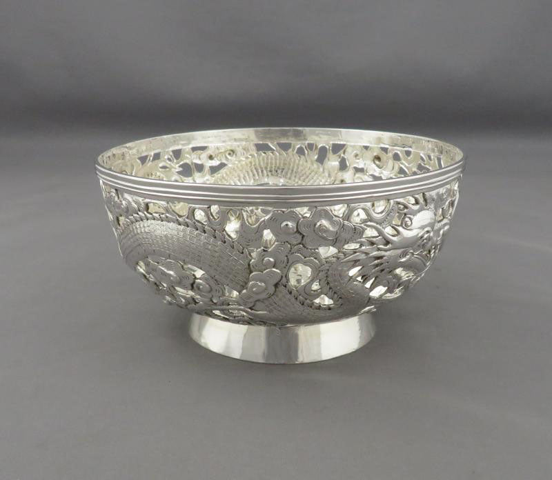 Chinese Export Silver Bowl - JH Tee Antiques