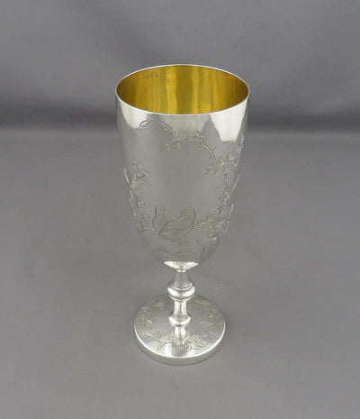Chinese Export Silver Goblet - JH Tee Antiques