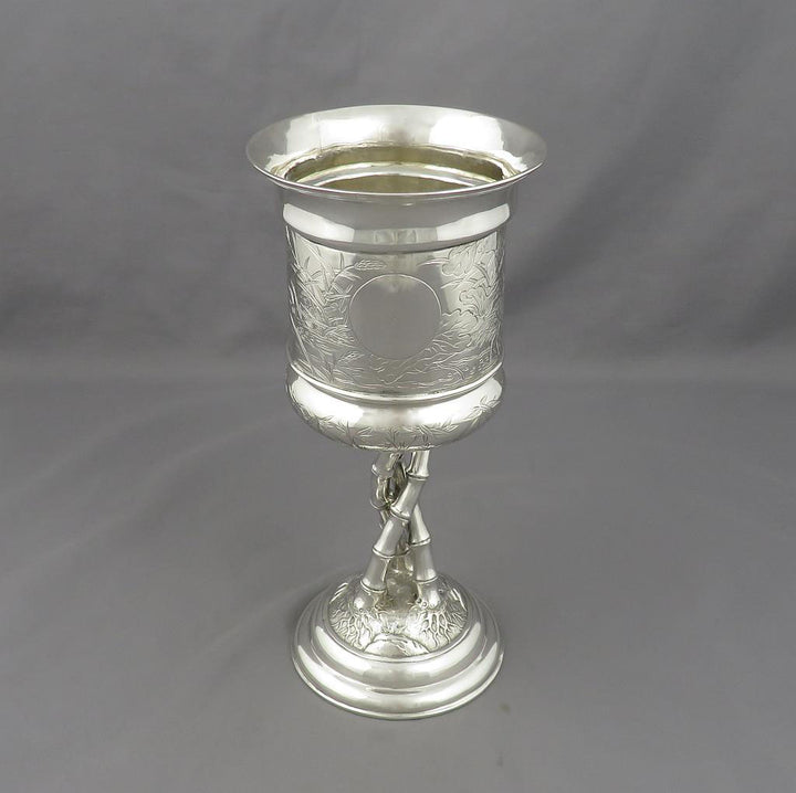 Chinese Export Silver Goblet - JH Tee Antiques