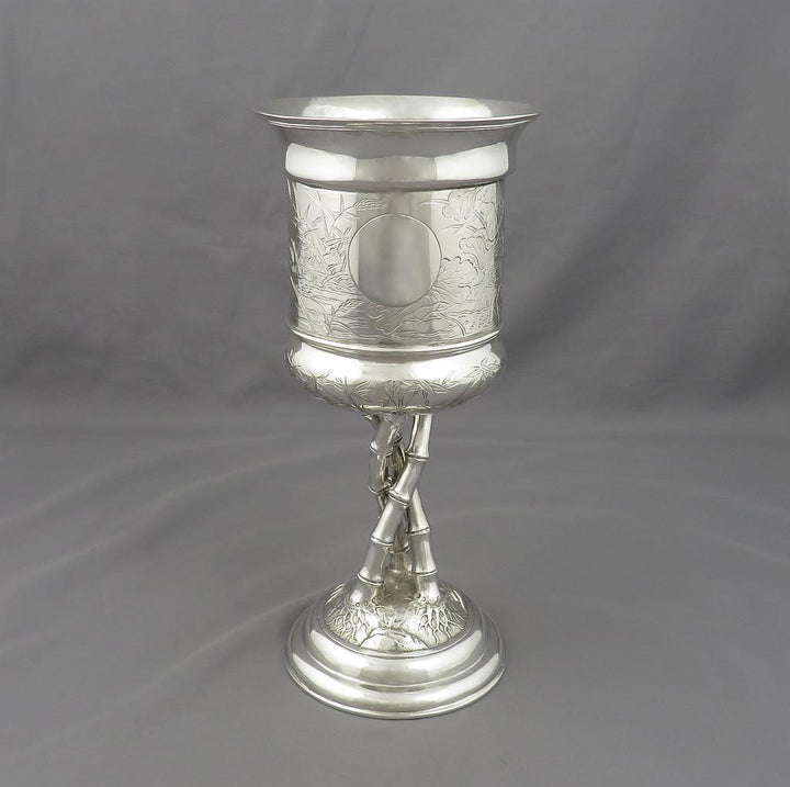 Chinese Export Silver Goblet - JH Tee Antiques