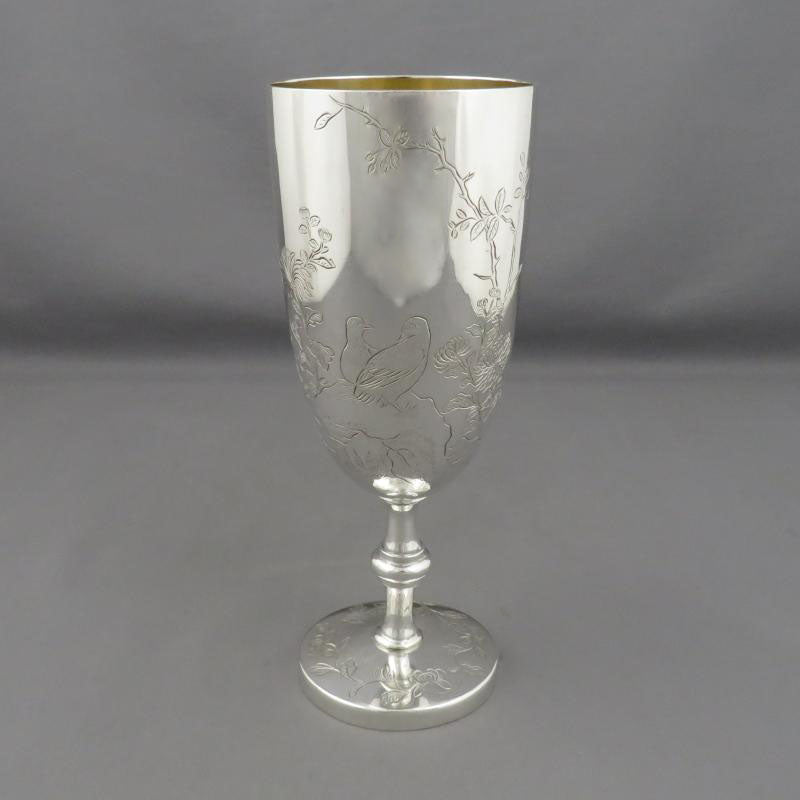 Chinese Export Silver Goblet - JH Tee Antiques